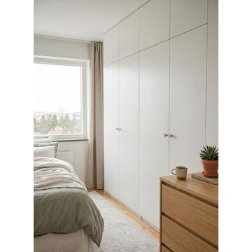 Built in wardrobe door white 60x200cm
