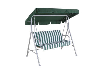 Steel Swing Chair Green L167cmxW113cmxH155cm
