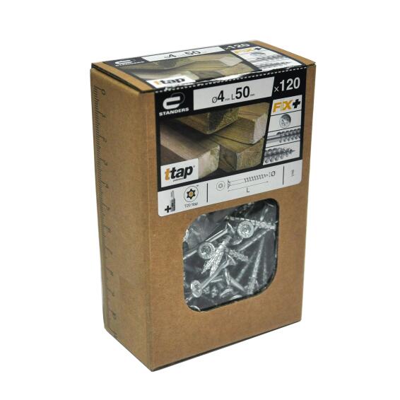 CHIPBOARD SCREW STL SEAL+WAX 4X50 T20