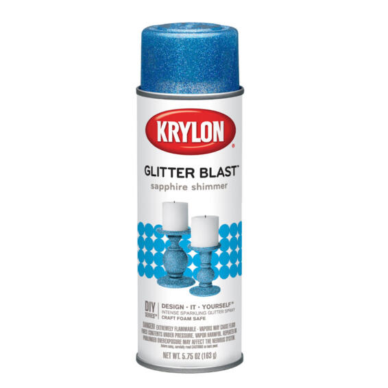 Spray paint KRYLON Glitter Blast Sapphire Shimmer 170ML LEROY MERLIN