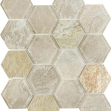 Mosaic Honeycomb Sand 394x270mm