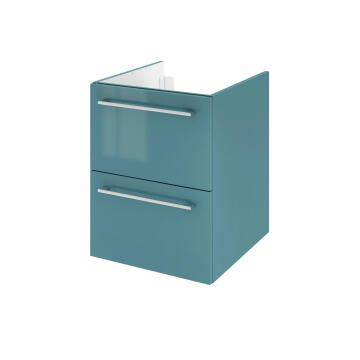 Single basin cabinet pack 2 drawers SENSEA Remix laguna green 45x58x48cm