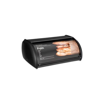 Noir bread bin black and transparent