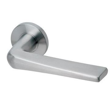 Door handle rose qs krone stainless stl