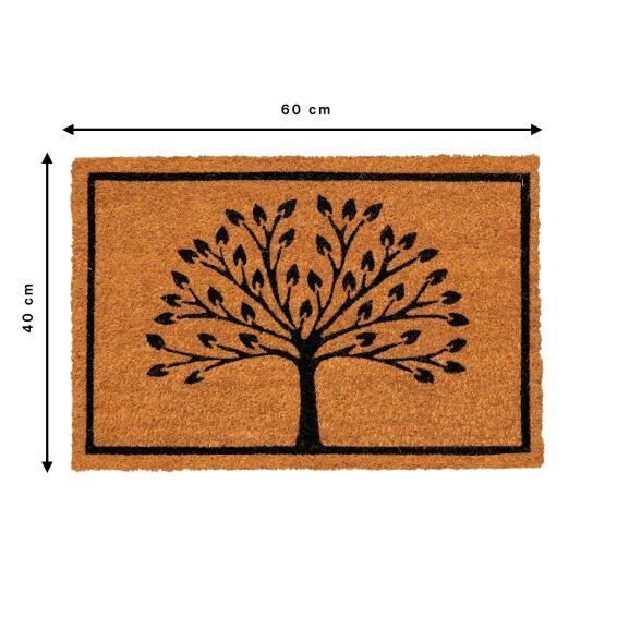 Inspire  doormat cocot aubin black 40x60cm 