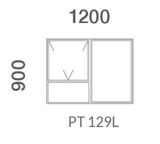 WINDOW ALU TH 1VENT CHARCOAL 1190X890MM