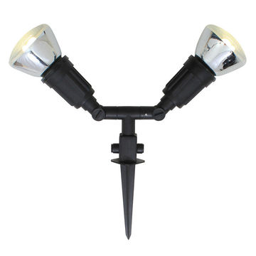 PLASTIC GARDEN SPIKE 2XPAR38 BLACK