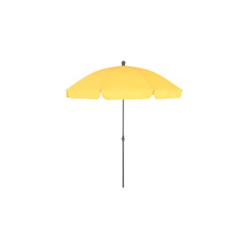 Naterial Umbrella Round Polyester & Steel Yellow Dia 200cm