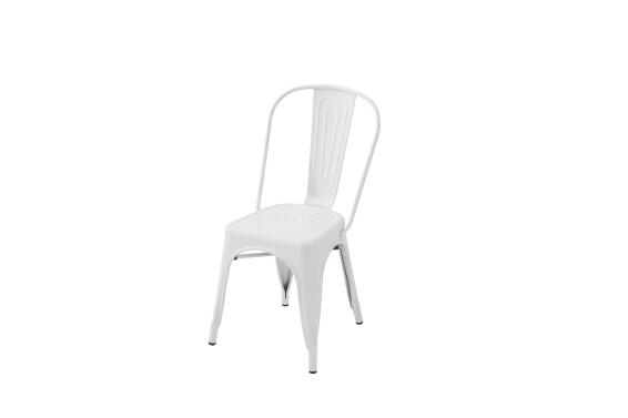 Dining chair Soho Ivory White Steel