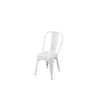 Dining chair Soho Ivory White Steel