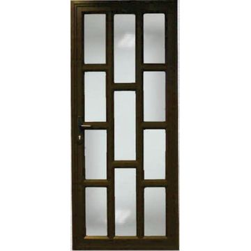 Aluminium door bronze staggered left hand opening W900 x H2100MM