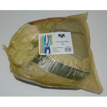 K&K Assorted Cleaning Rags 1Kg