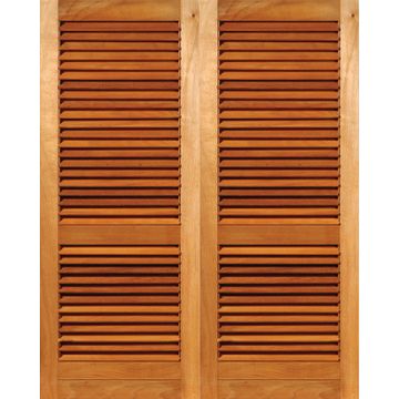 Louvre Door Pair Hardwood-w1612xh2032mm