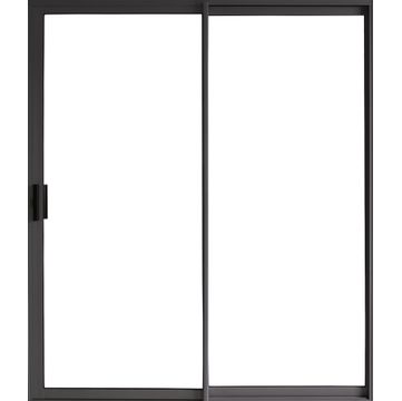 Sliding Door Aluminium 1 Side Opening (OX) Charcoal-w1790xh2090mm