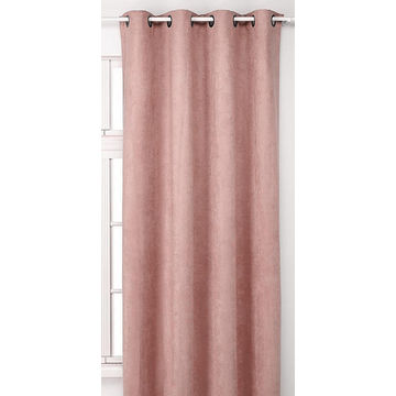Curtain suedine eyelets light pink 145cm x 240cm
