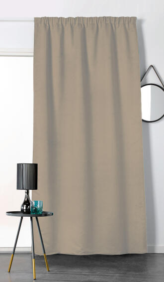 Curtain suedine tape beige 145cm x 240cm