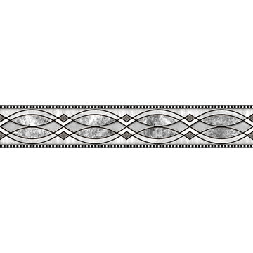Listello Ceramic Tile Venus Grey 5x30cm