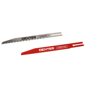 Set of 2 blades for multiblade keyhole Fkeyhole saw DEXTER 140mm