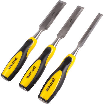 Set of 3 Wood Chisels 140mm Blade 13/19/25mm TORKCRAFT