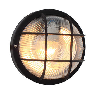 Eurolux Bulkhead Wall Light 185MM 1X60W Black 