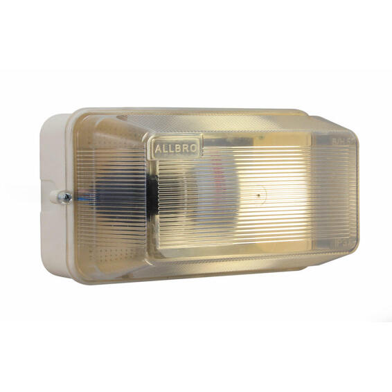 EUROLUX RECTANGULAR B/HEAD 195MM WHITE 1X60W