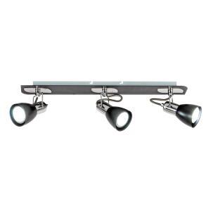 spotlight  3lt gu10 s156/3 black and chrome 