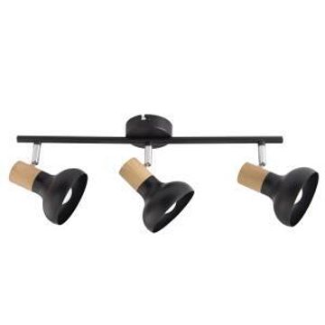 spotlight black metal 3l wood finish