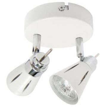 spotlight  2lt gu10 s066/2 white chrome 