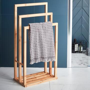 Towel stand 3 rails bamboo aneko SENSEA