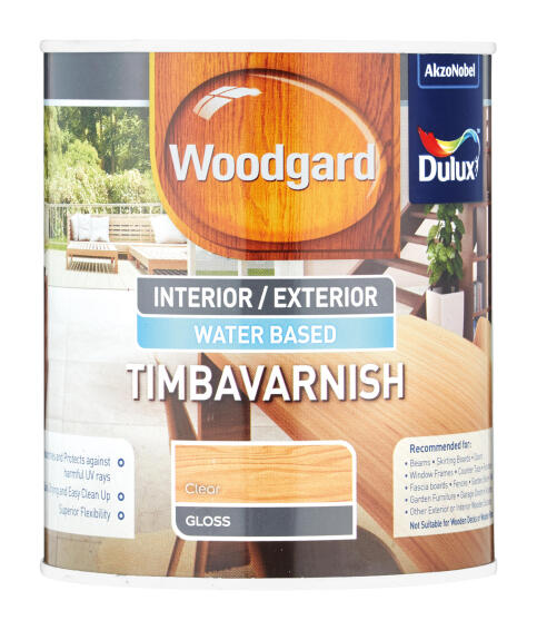 Dulux Woodgard Interior/Exterior Timba Varnish 1 L Clear