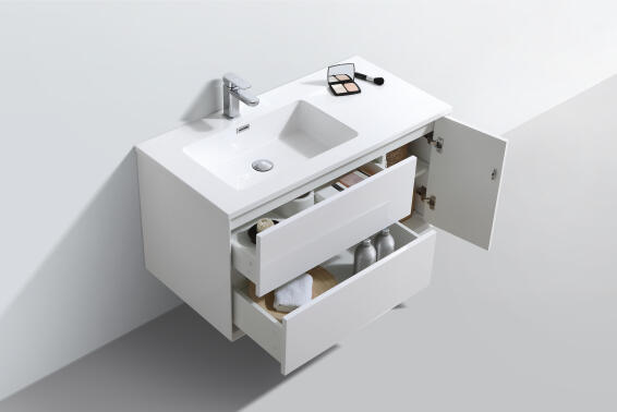 Cabinet And Basin Messina 1000 White Gio