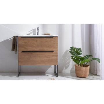 Gio cherry wood cabinet loft-900 (basin included)