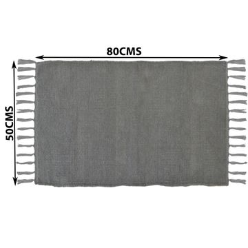 Rug indoor cotton granit rectangle 50 x 80cm manoa inspire