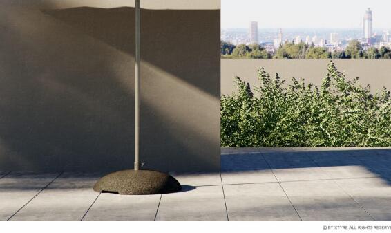 Base Dome Umbrella 20 kg Recycled Rubber