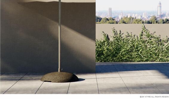 Base Dome Umbrella 40 kg Recycled Rubber