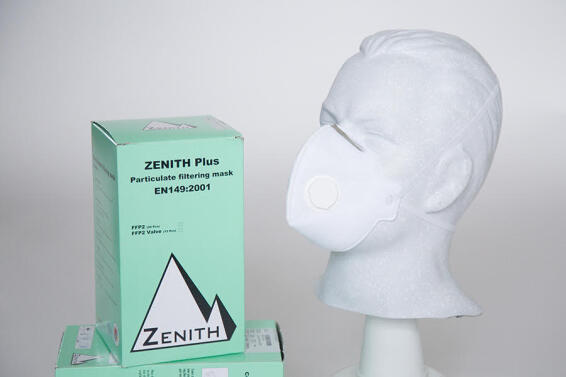 DUST MASK VALVED FFP2 ZENITH 10P