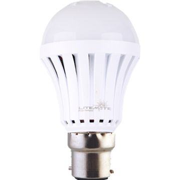 Litemate Rechargeable LED Light Bulb 5W A60 B22 Cool White