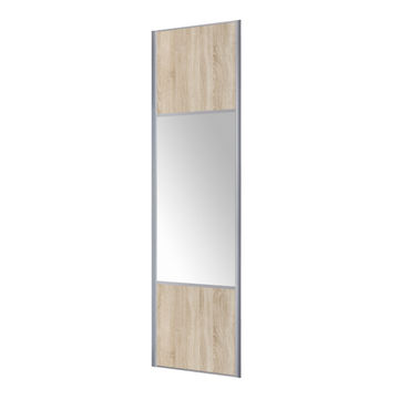 Wardrobe Sliding Door 1/2 mirror Wild Oak h250xw92cm