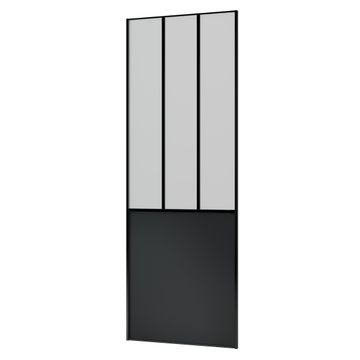 Wardrobe sliding door industrial black h250xw91cm