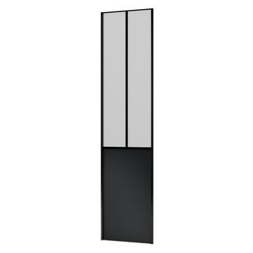 Wardrobe sliding door industrial black h250xw61cm