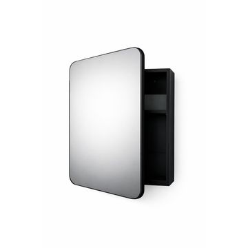 Ronda mirror cabinet black w50cmxd13cmxh60cm