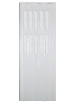 Folding Door PVC White-w820xh2030mm