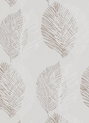 Wallpaper Non-Woven Leaf Grey 10.5x0.53m