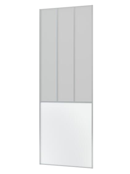 Wardrobe sliding door industrial white h250xw91cm
