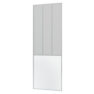 Wardrobe sliding door industrial white h250xw91cm