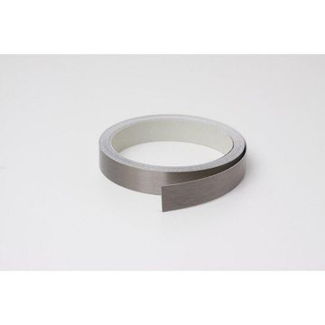 Kitchen Backsplash Edging L400Cm X W1Cm Stainless Steel Brushed Effect
