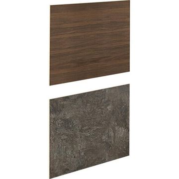 Kitchen Backsplash Laminate W300Cm X H64Cm X D0,8Cm Walnut/Charcoal