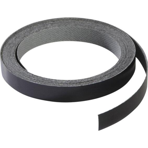 Kitchen Backsplash Edging L400Cm X W1Cm Black Metal