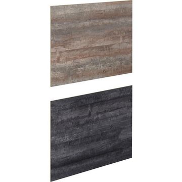 Kitchen Backsplash Laminate W300Cm X H64Cm X D0,8Cm Vintage Wood/Black