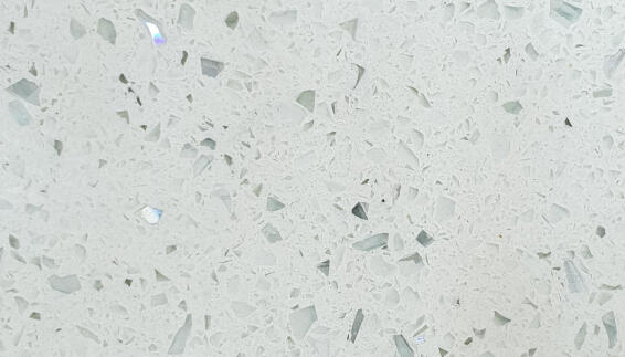 Kitchen Countertop Quartz D60Cm X H2Cm Sea Shimmer